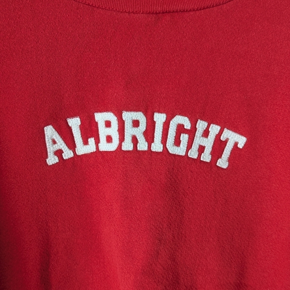 Vintage Jansport Red Albright College Crew Neck Sweatshirt Size XXL - Picture 3 of 8